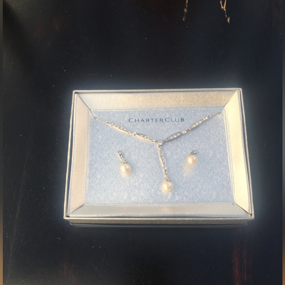 Charter Club Costume -  Necklace and Earing Set